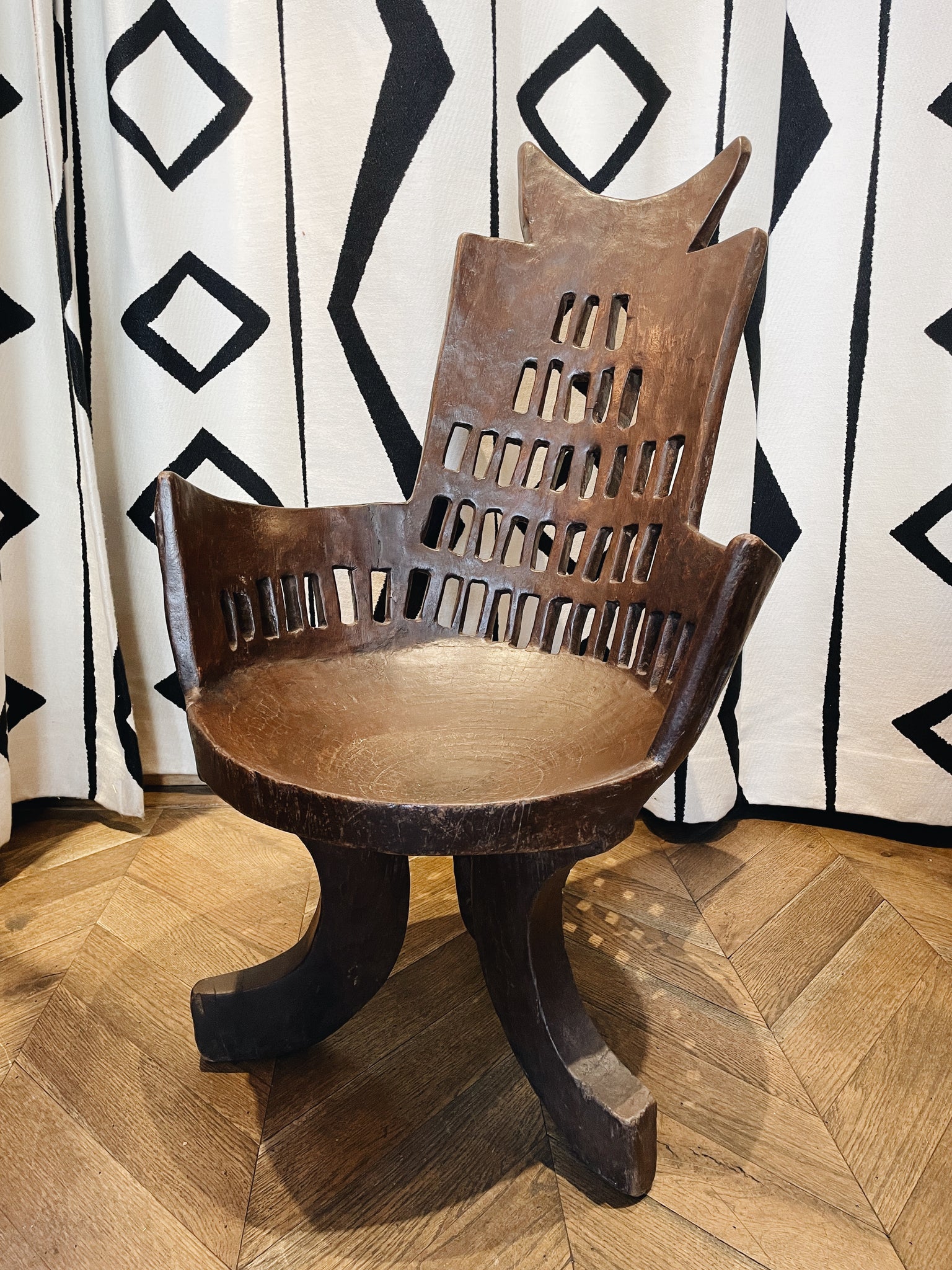 African Wooden Chair