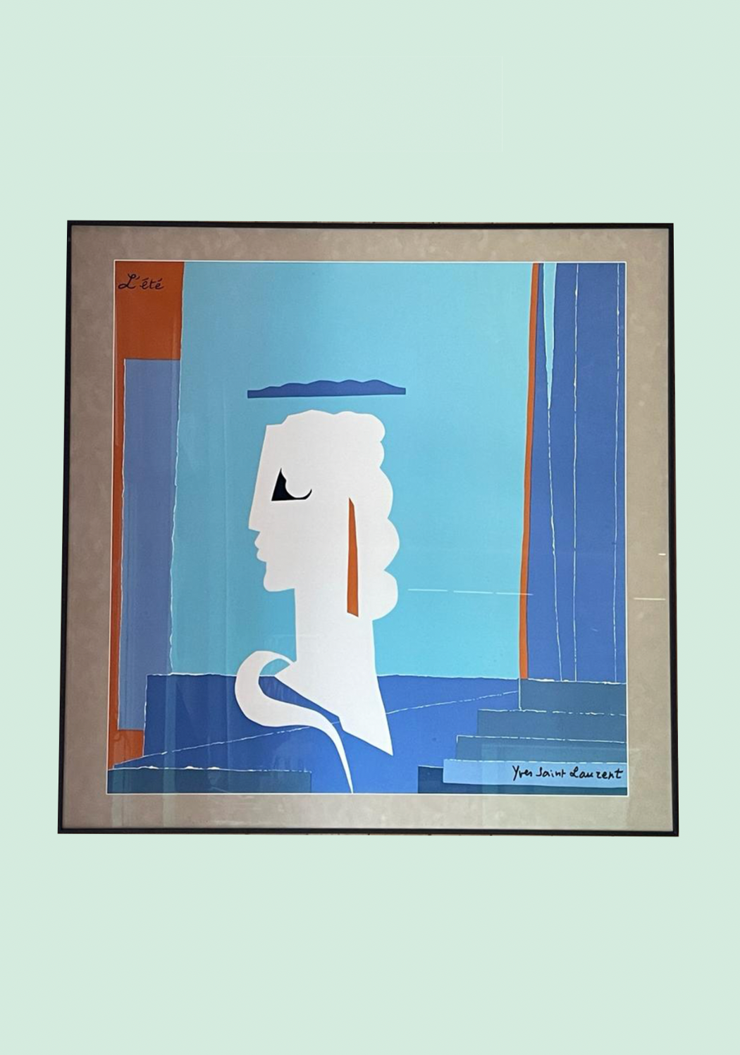 Vintage Yves Saint Laurent artwork
