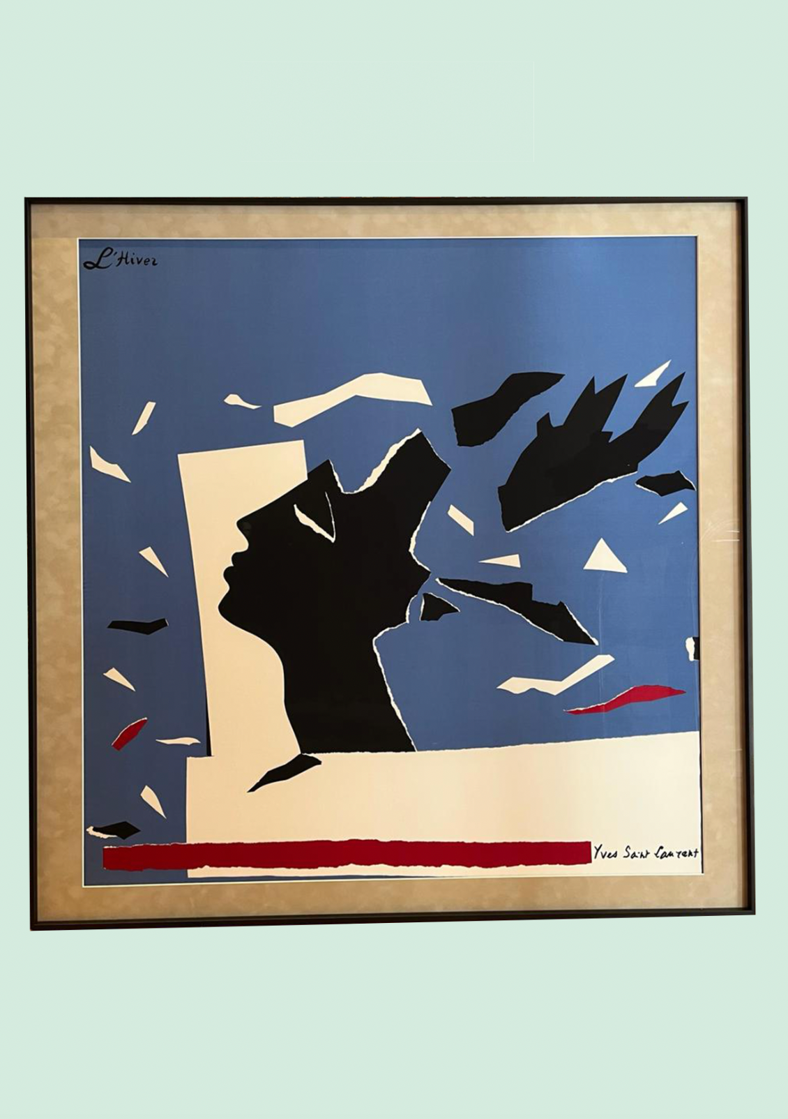 Vintage Yves Saint Laurent artwork