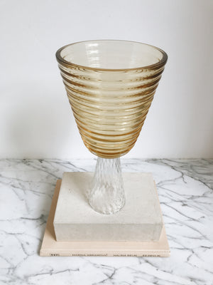 Vase Murano Glass Yellow