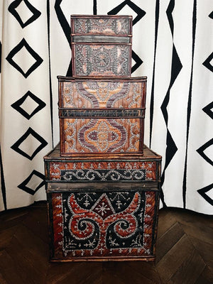 Lontar storage boxes from Lombok