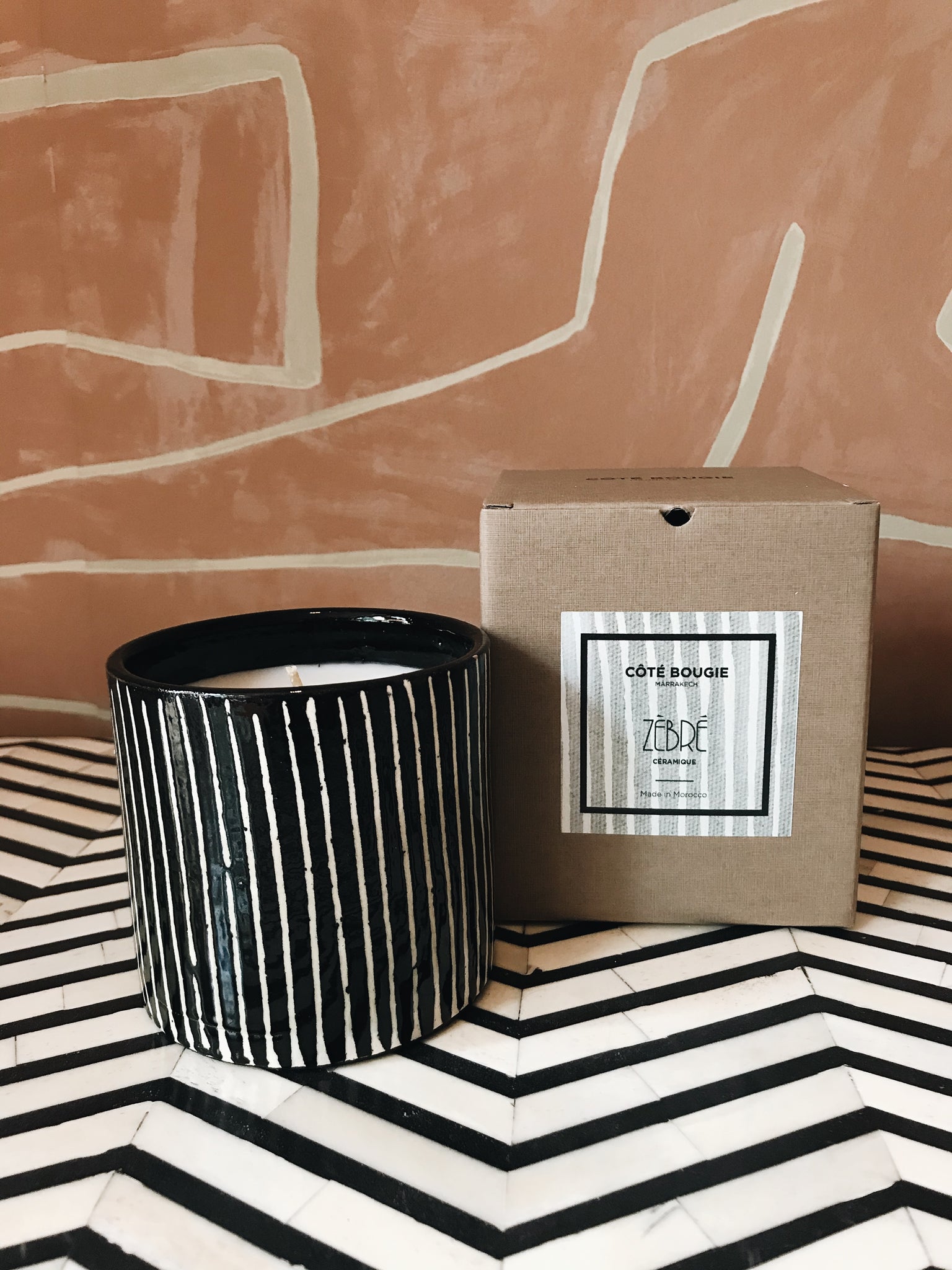 Scented Candle 'Zebre'