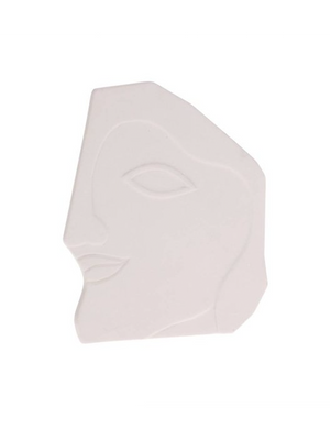 Wall Ornament Face White