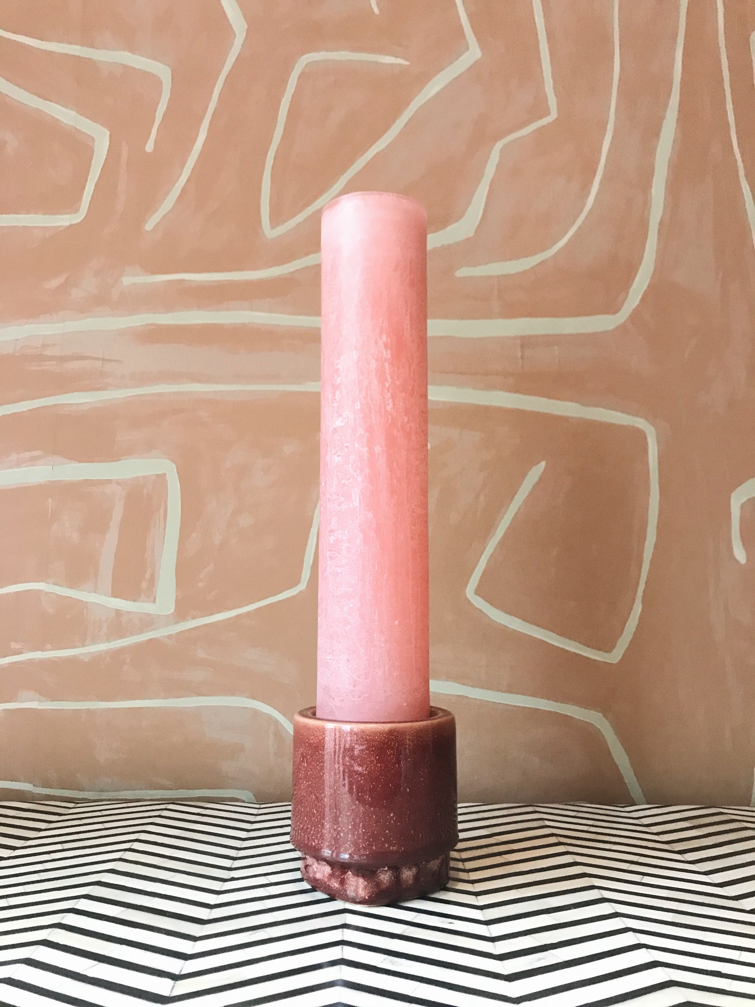 Candle Holder Pink Small