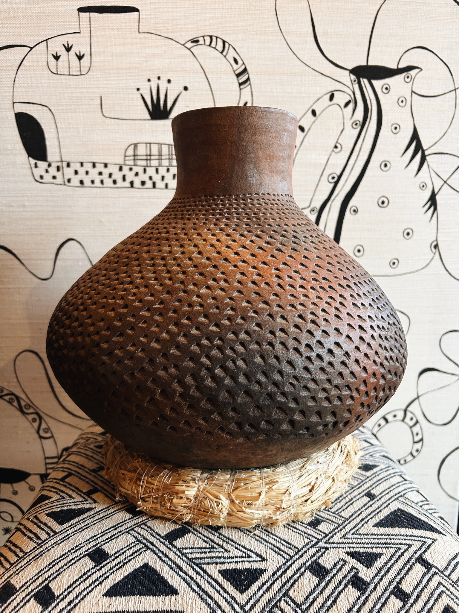 Ceremonial vase from Ghana