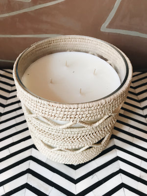 Scented Candle 'Raphia' L