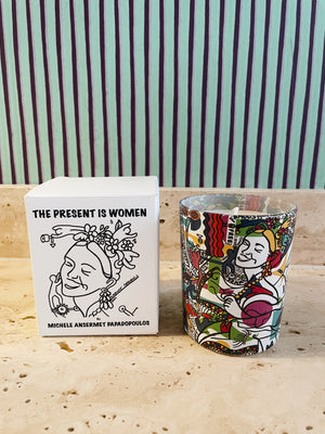 Candle "The Present Is Women"