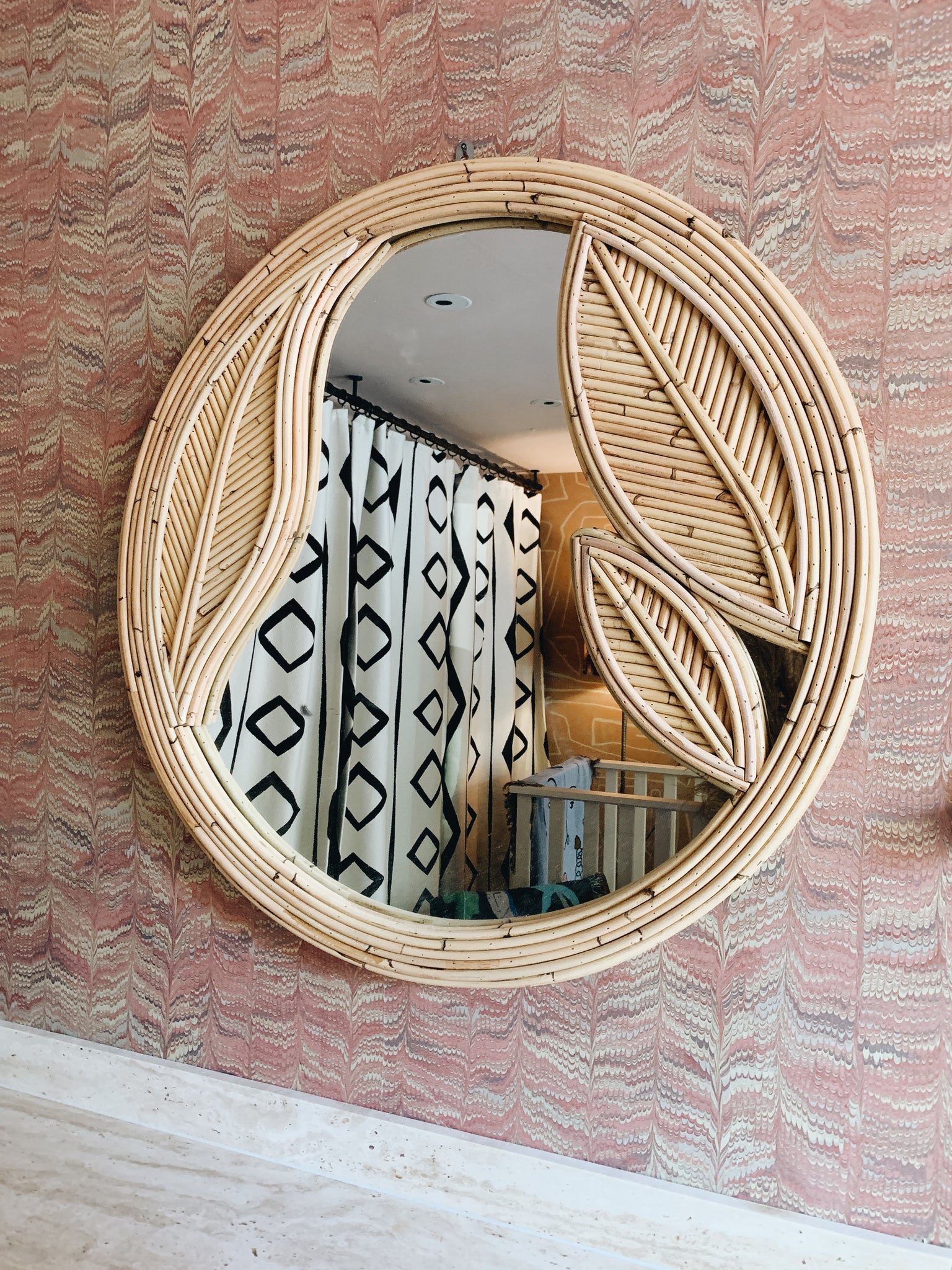 Mirror Rotan Bamboo