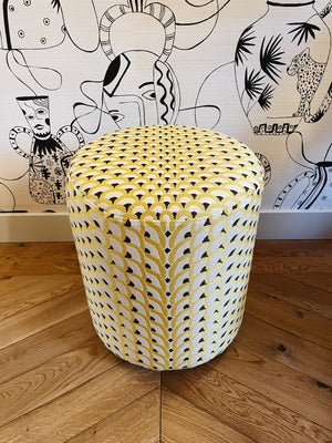 Stool Yellow Print