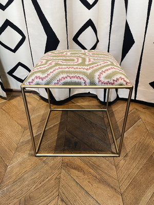 Stool Brass Rapture & Wright Fabric