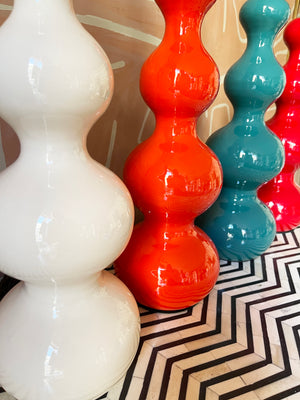 Lampbase In White Lacquered Wood