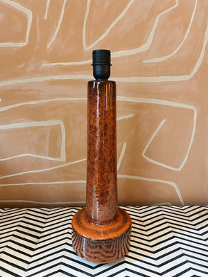 Lampbase Retro Stoneware Red