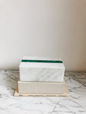 Marble Box Malachite Slice