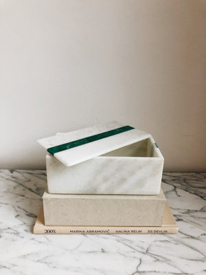 Marble Box Malachite Slice