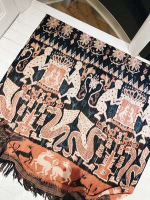 Vintage Ikat Sumba Animal Pattern