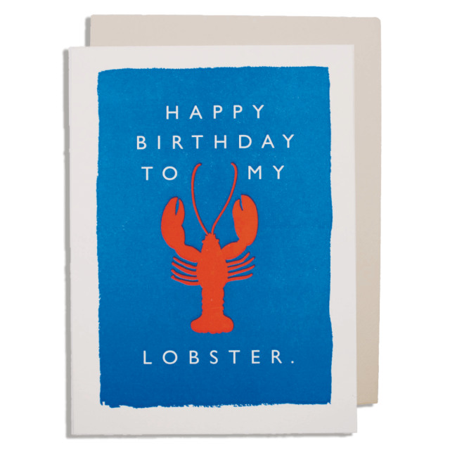 Card Happy B'day Lobster Large
