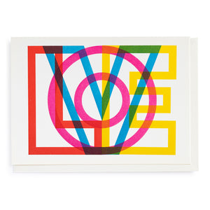 Card block L O V E by Pressink Large