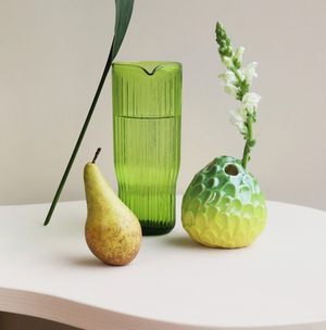 Green Ruffle Jug