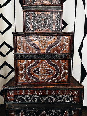 Lontar storage boxes from Lombok