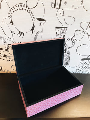 Indian Box Inlay - Pink Star