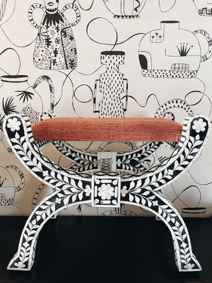 Bone Inlay Lucky Stool
