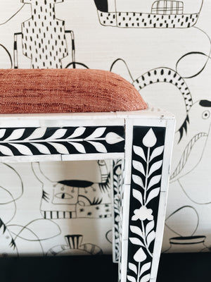 Bone Inlay Stool