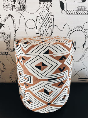 Stool Pierre Frey Fabric Le Manach Jazz