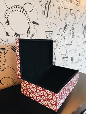 Indian Box Inlay - Purple Hexagon