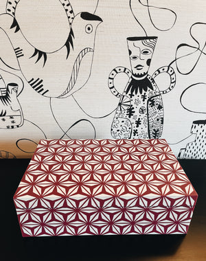Indian Box Inlay - Purple Hexagon